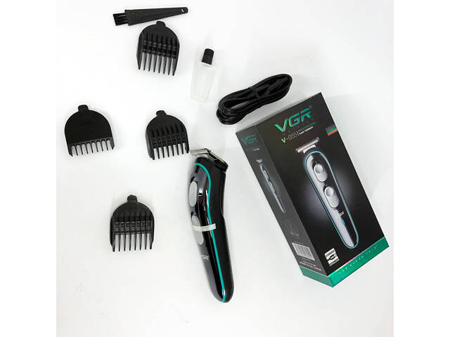 Бездротова універсальна стрижкова машинка VGR V-055, Машинка для стрижки волосся домашня - Фото 19