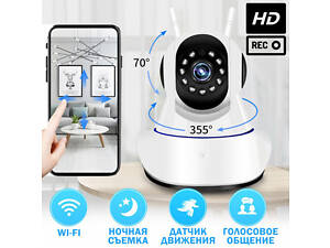 Беспроводная Веб камера Онлайн Видеоняня с наклоном и панорамированием WiFi Smart Net Camera Q6S с двумя антеннами Камер