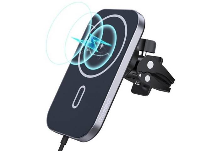 Беспроводное зарядное устройство CHOETECH Car Magnetic Mount Inductive Qi Charger 15W (T200-F) - Фото 1