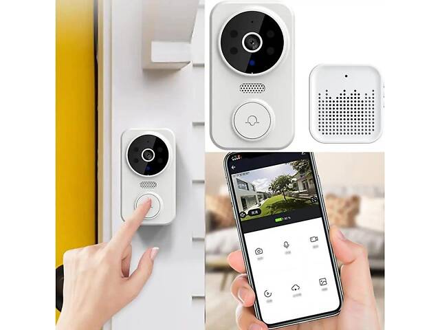 Беспроводной дверной видеозвонок WiFi Smart Doorbell M8 (Ulooka app) - Фото 2