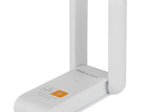 Бездротовий дводіапазонний мережевий Wi-Fi адаптер Pix-Link Wi-Fi USB LV-UAC03D 2.4/5GHz White (16152-hbr)