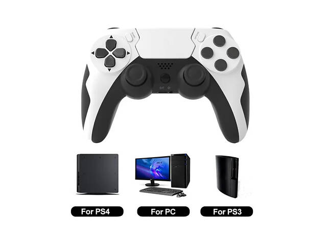 Бездротовий геймпад GAMINJA P48 для PS4 PS3 PC зручний геймпад з Bluetooth для комфортної гри - Фото 2