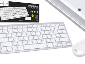 Беспроводной комплект Hoco DI05 Bluetooth клавиатура и мышка - White