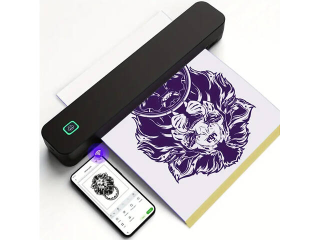 Бездротовий портативний термопринтер А4 - Фото 1