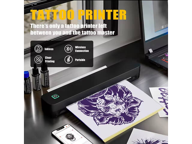 Бездротовий портативний термопринтер А4 - Фото 8