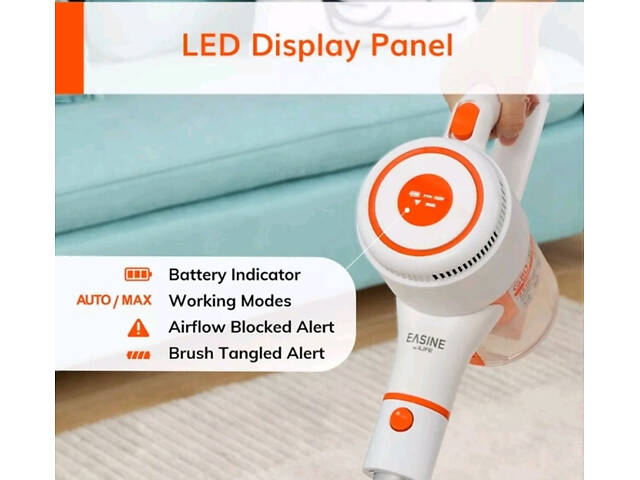 Беспроводной ручной пылесос iLife G80 22000Па (Белый) - Фото 6