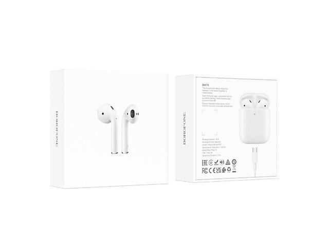 Беспроводные наушники BOROFONE BW79 True wireless stereo headset White yL. - Фото 2