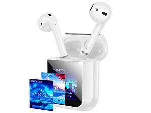 Беспроводные наушники BOROFONE BW86 Brocade true wireless BT headset with touch screen White yL.