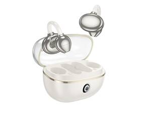 Беспроводные наушники BOROFONE FQ5 Spirit clip-on true wireless BT headset Milky white yL.