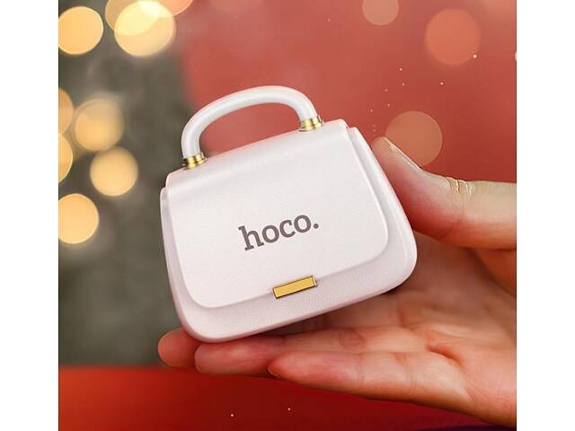 Беспроводные наушники HOCO DES35 Dawn handbag BT headset White yL. - Фото 5