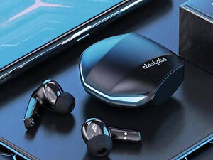 Беспроводные наушники Lenovo Thinkplus Live GM2 Pro Black — Bluetooth гарнитура с шумоподавлением, удобные, компактные,
