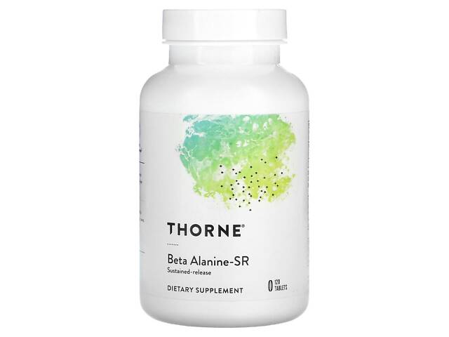 Бета-аланин, Beta Alanine-SR, Thorne, 120 таблеток - Фото 1 Бета-аланин, Beta Alanine-SR, Thorne, 120 таблеток - Фото 1