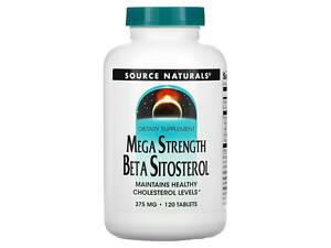 Бета ситостерол комплекс, Beta Sitosterol, Source Naturals, 375 мг, 120 таблеток