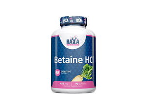 Бетаин гидрохлорид Haya Labs Betaine HCL 650mg 90 Tabs