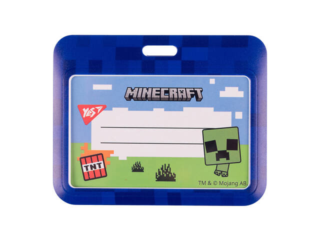 Бейдж горизонтальний YES Minecraft 940325 10х8 см - Фото 1