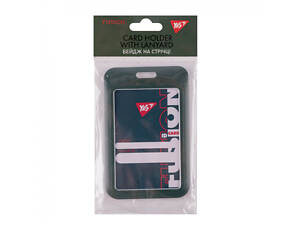 Бейдж вертикальний YES Fusion Хакі 940396 8.5х5.4 см