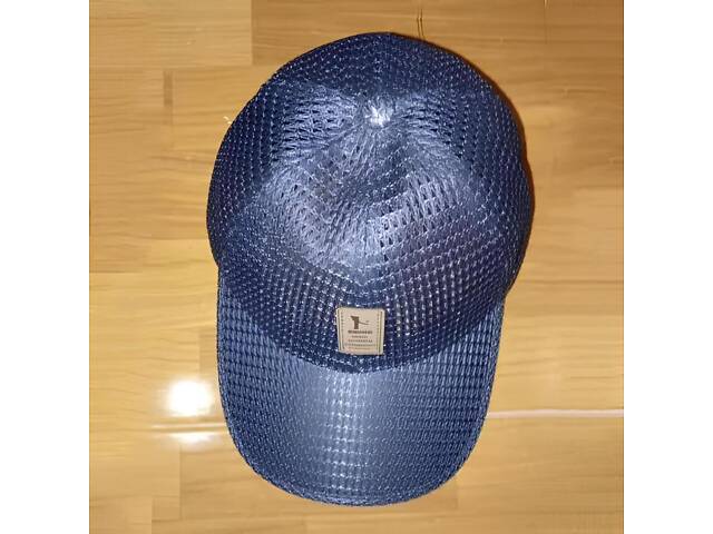 Бейсболка синя у сітку. Сітчаста бейсболка синього кольору. Синя кепка з гарною вентиляцією - Фото 5