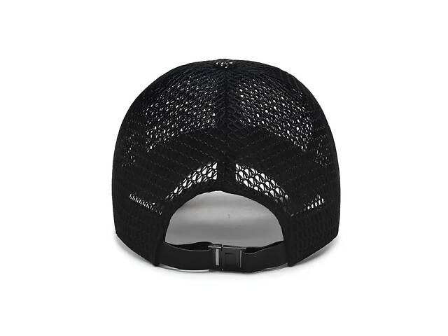 Бейсболка синя у сітку. Сітчаста бейсболка синього кольору. Синя кепка з гарною вентиляцією - Фото 9