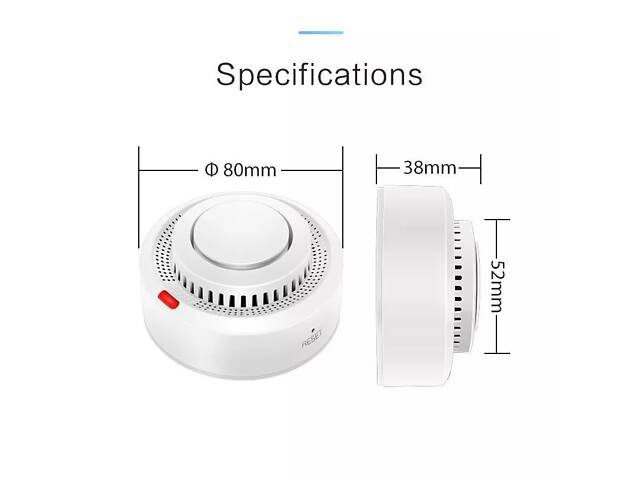 Бездротовий датчик диму з сиреною WiFi XPRO G-03 (234575778_428) - Фото 10
