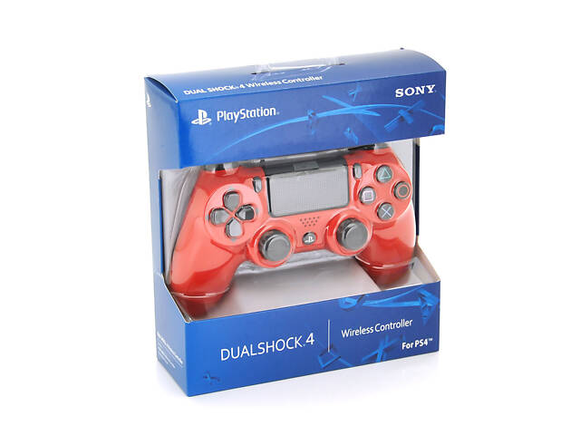 Бездротовий геймпад для PS4 SONY Wireless DUALSHOCK 4 (Red), 3.7V, 500mAh, Blister - Фото 2