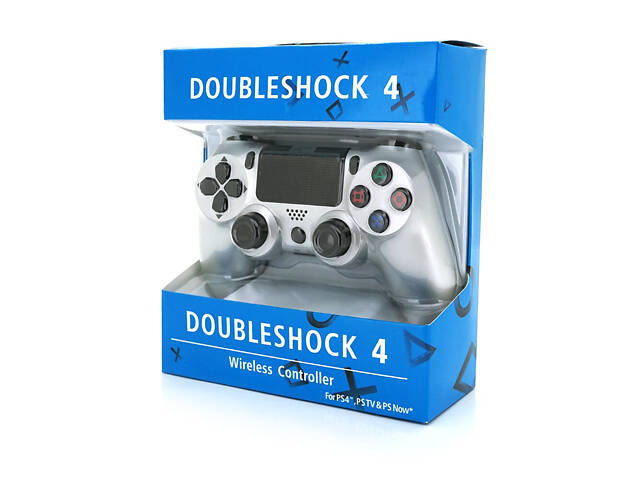 Бездротовий геймпад для PS4 SONY Wireless DUALSHOCK 4 (Silver), 3.7V, 500mAh - Фото 2