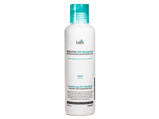 Безсульфатный шампунь для волос La'dor Keratin LPP Shampoo кератиновый 150 мл