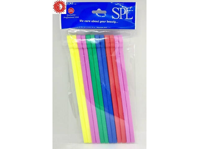 Бигуди для волос SPL Ромашка Soft Roller Flowers мягкие длина-180 мм 12 шт - Фото 2