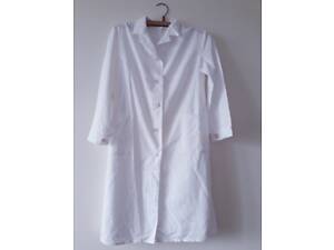 Білі бавовняні професійні халати Українського виробника