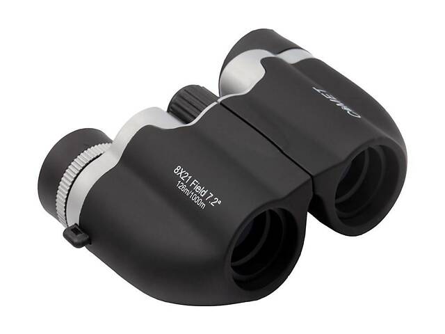 Бінокль Comet Pro Pocket LR-083 (8X21), чорний, в чохлі - Фото 6