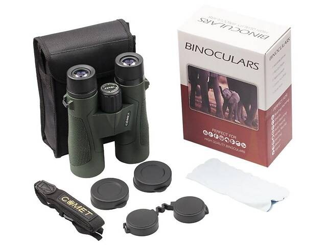 Бінокль Comet W13 (10x42A) waterproof, зелений, в чохлі - Фото 2