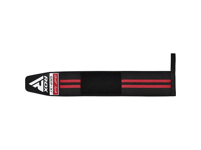 Бинти для зап'ясть (кистьові бинти) RDX GYM WRIST WRAP R11 BLACK/RED - Фото 2