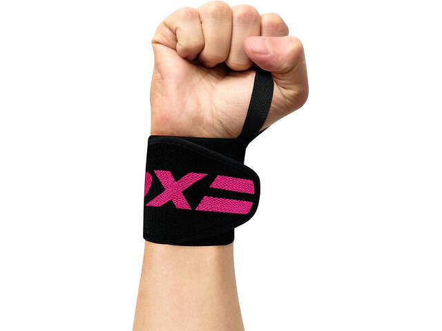 Бинти для зап'ясть (кистьові бинти) RDX W2 Gym Wrist Wraps Pink Pro - Фото 3