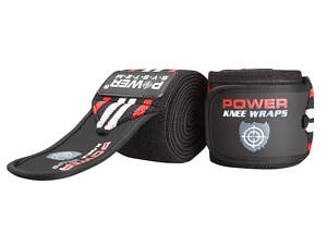 Бинти на коліна Power System PS-3700 Knee Wraps Red/Black (пара)
