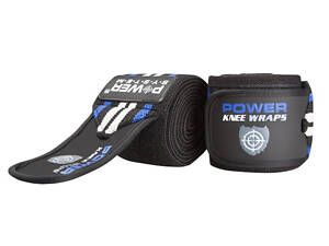 Бинти на коліна Power System PS-3700 Knee Wraps Blue/Black (пара)