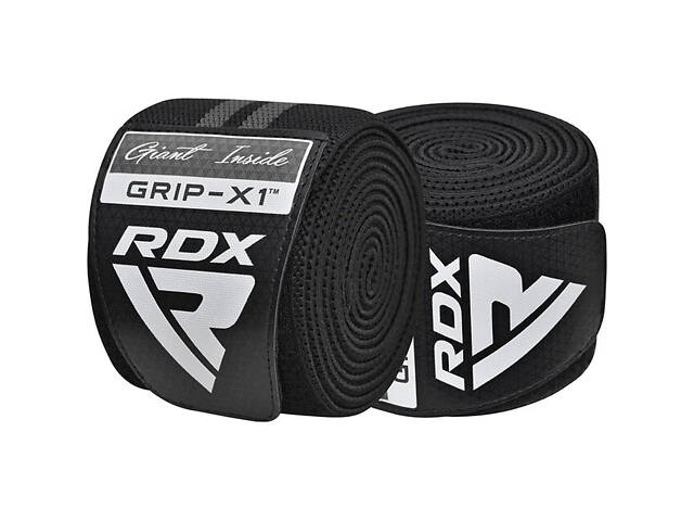 Бинти на коліна RDX KR11 GYM Knee Wrap Black/Grey - Фото 5