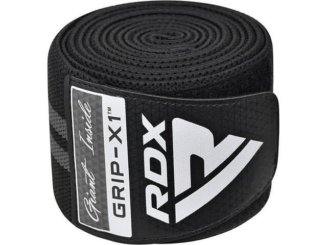 Бинти на коліна RDX KR11 GYM Knee Wrap Black/Grey - Фото 6