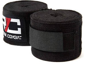 Бинти для боксу Reebok Combat Hand Wraps чорний 180 (457,2 см) RSCB-11158