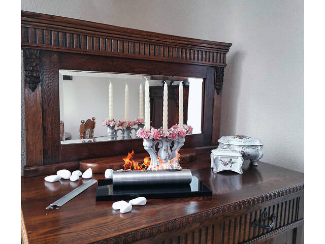 Біокамін GMT Stainless 360х66х151 Black - Фото 6