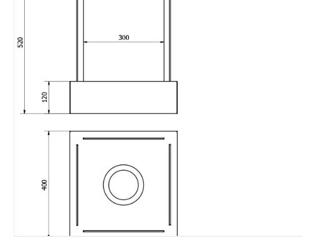 Біокамін GMT Sunset Garden 400х520х400 Black - Фото 6