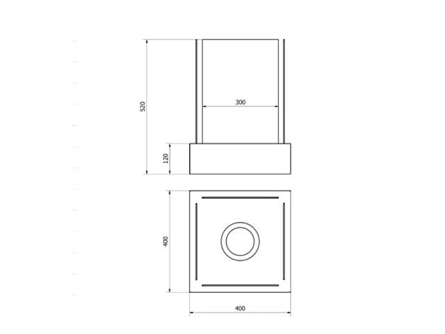 Биокамін GMT Sunset Garden 400х520х400 WHITE - Фото 3