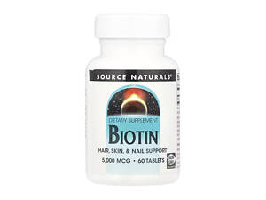 Біотин 5000мкг - 60 таблеток.