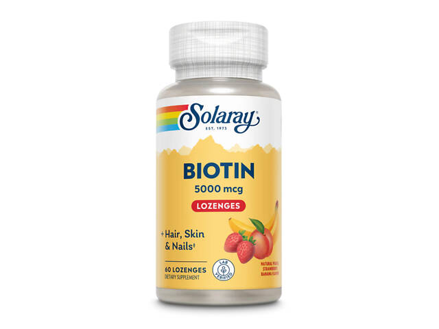 Biotin 5000mcg - 60 vcaps - Фото 1