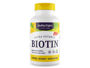 Біотин, Biotin, Healthy Origins, 10,000 мкг, 150 капсул