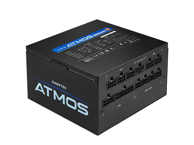 БЖ 850W Chieftec ATMOS CPX-850FC ATX 3.0 120 mm, 80+ GOLD, Cable management, retail - Фото 4