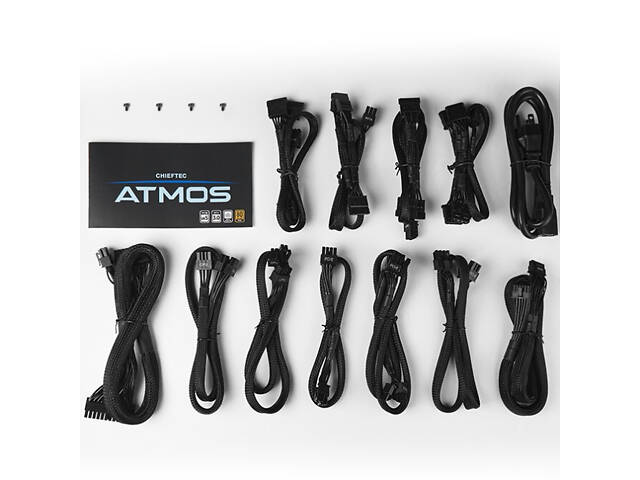 БЖ 850W Chieftec ATMOS CPX-850FC ATX 3.0 120 mm, 80+ GOLD, Cable management, retail - Фото 7