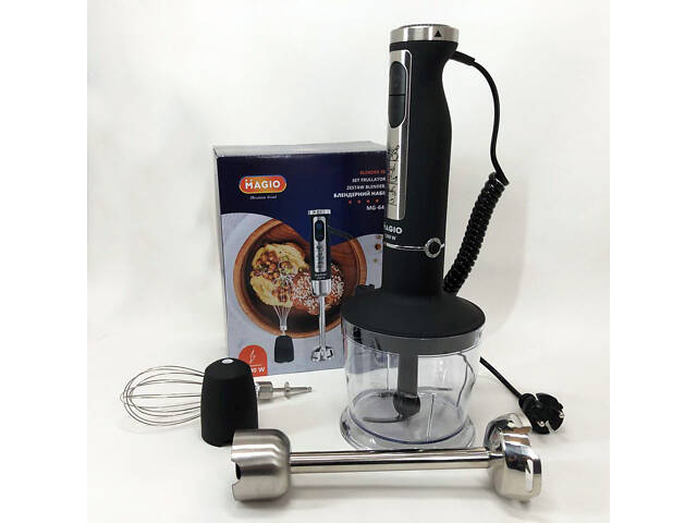 Блендер-подрібнювач занурювальний MAGIO MG-644 1200 Вт, блендер для дому, блендер для кухні, електричний - Фото 10