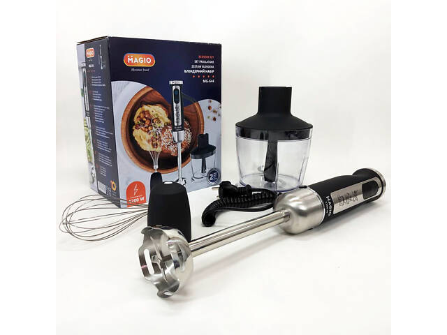 Блендер-подрібнювач занурювальний MAGIO MG-644 1200 Вт, блендер для дому, блендер для кухні, електричний - Фото 16