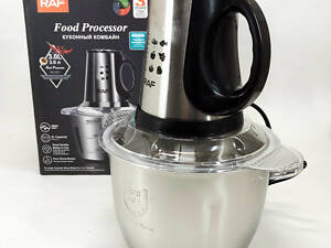 Блендер RAF R.7032 подрібнювач кухонний з нержавіючої сталі 3 л 1000 Вт, Блендер для дитячого пюре