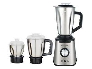 Блендер з чашею 1.5 літра для коктейлів та смузі портативний 2 режими швидкості з кавомолкою 1000 Вт Sokany