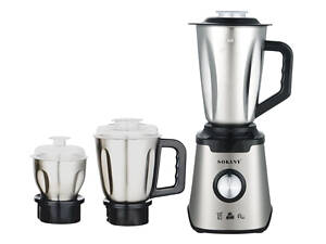 Блендер з чашею 1.5 літра для коктейлів та смузі портативний 2 режими швидкості з кавомолкою 1000 Вт Sokany SK-187